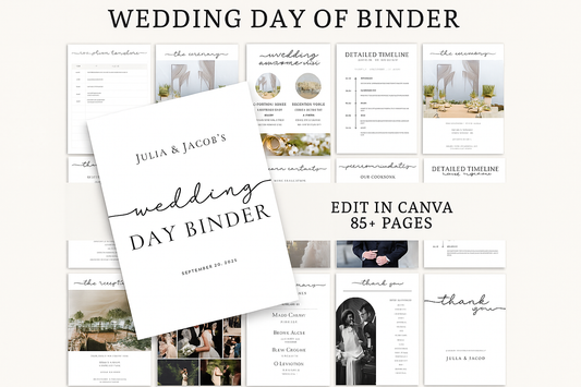 The Ultimate Wedding Day Binder Template